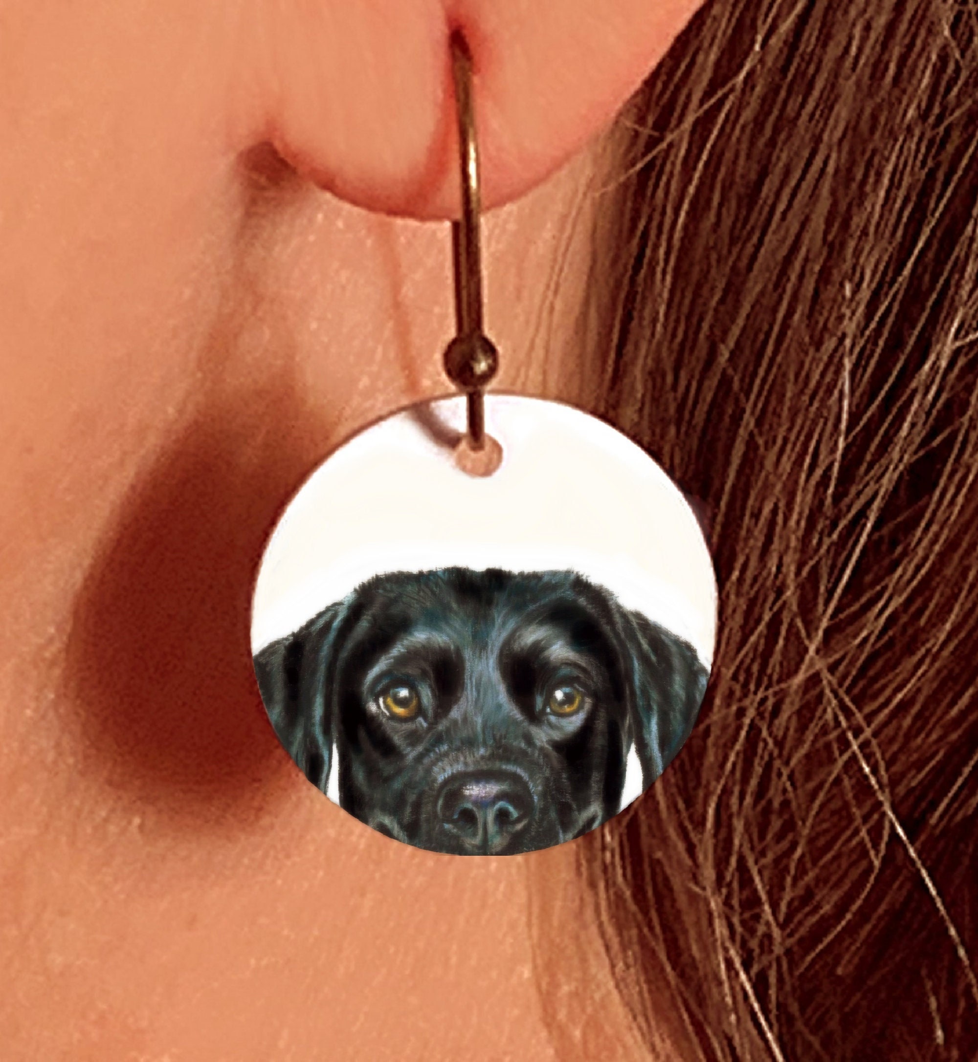 Labrador Retriever Earrings Black Chocolate or Yellow Lab Etsy Canada