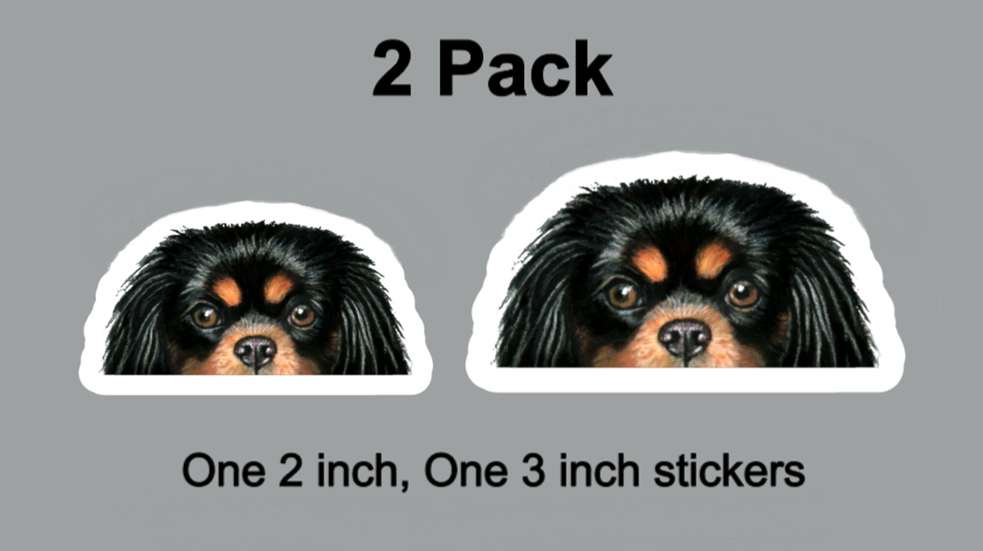 Cavalier King Charles Spaniel Stickers, Four Cavalier Colors - Etsy