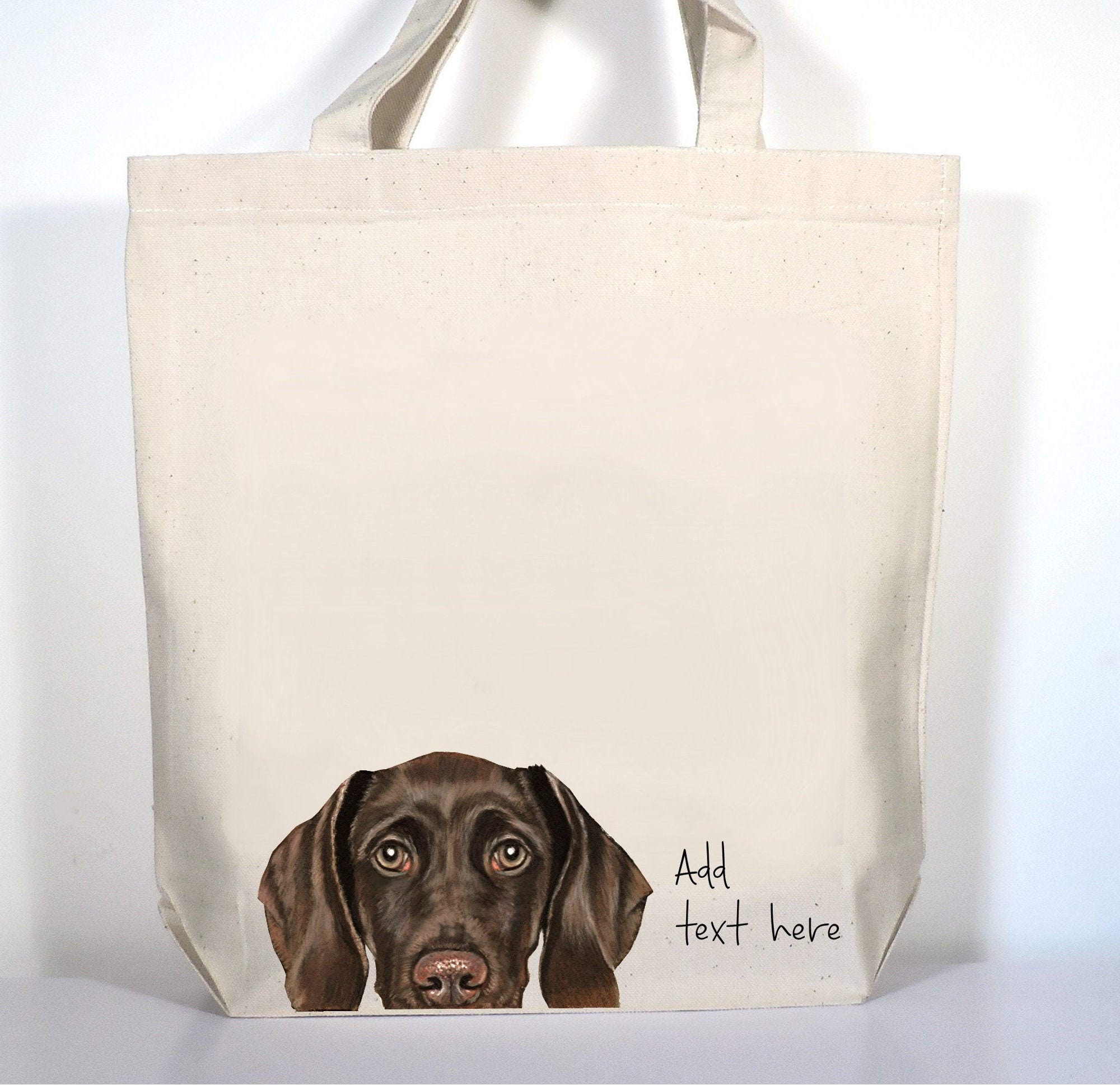 CafePress German Shorthaired Pointer Tote Bag - Natural Canvas Reusable Shopping Bag - View #3