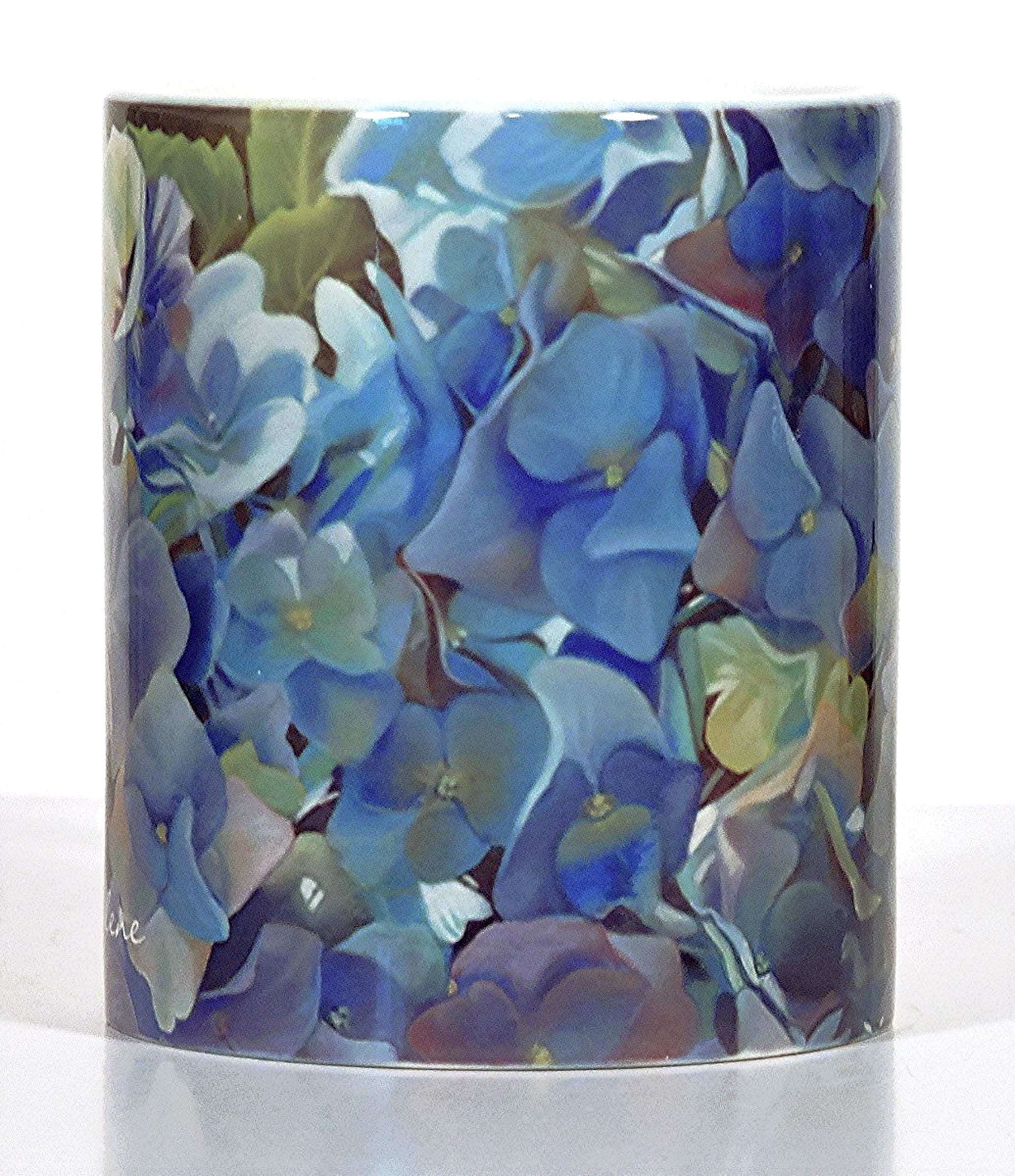 Hydrangea Mug Blue Hydrangea Blue Hydrangea Decor Etsy
