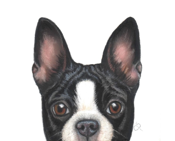 Society6 ケース Boston Terrier by Anne Was Here Custom Boston Terrier Tattoo Greeting Card - Etsy