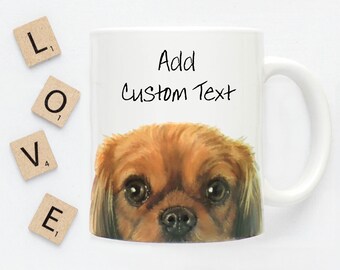 Cavalier King Charles Spaniel Mug, Personalized Ruby Cavalier