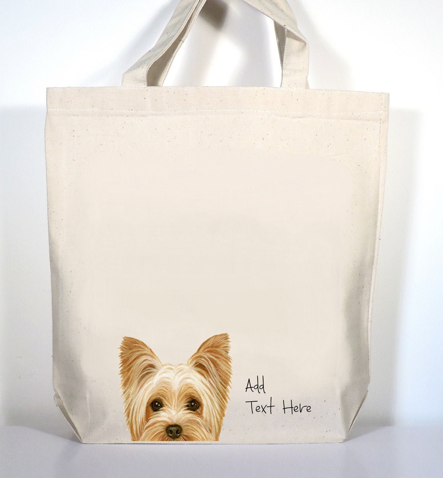 I Love My Morkie Morkshire Terrier Grocery Travel Reusable Tote Bag 