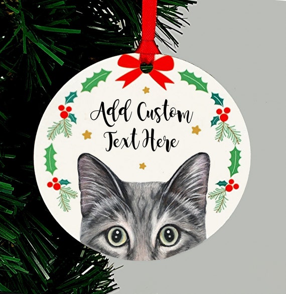 Cat sale christmas ornament