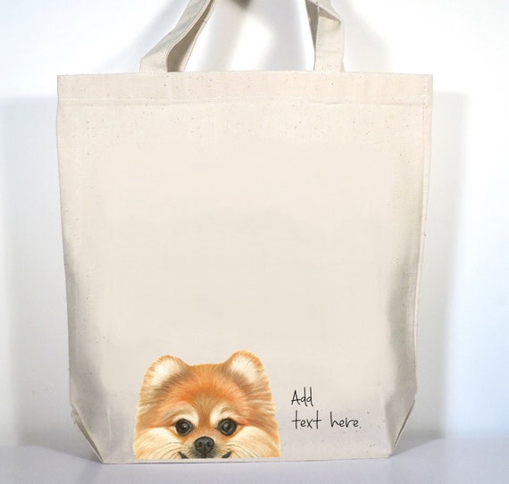 pomeranian tote bag