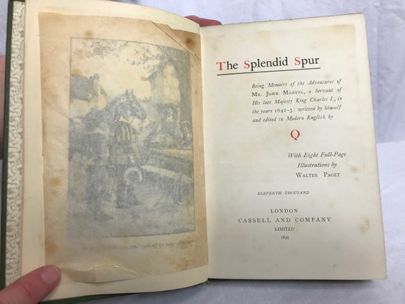 The Splendid Spur By Q 1895 Cassell Co Etsy