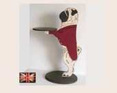 Pug Dog Dumbwaiter Side Table - Snacks Table