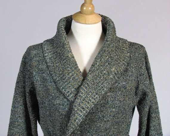 Items similar to Vintage Green and Gold Speckled Cardigan on Etsy