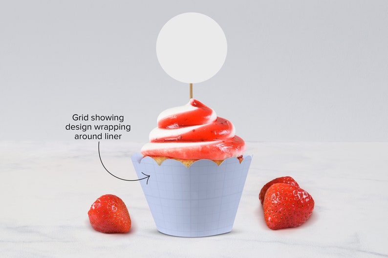 Download PSD CUPCAKE MOCKUP Cupcake Topper Mockup Cupcake Mockup | Etsy