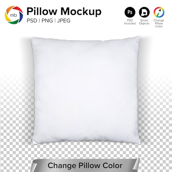 PILLOW MOCKUP - Mockup Pillow, Cushion Mockup, Pillow Mockup PSD, Throw Pillow Mockup, Pillow Mock Up, Cushion Mock Up - Psd, Png & Jpg