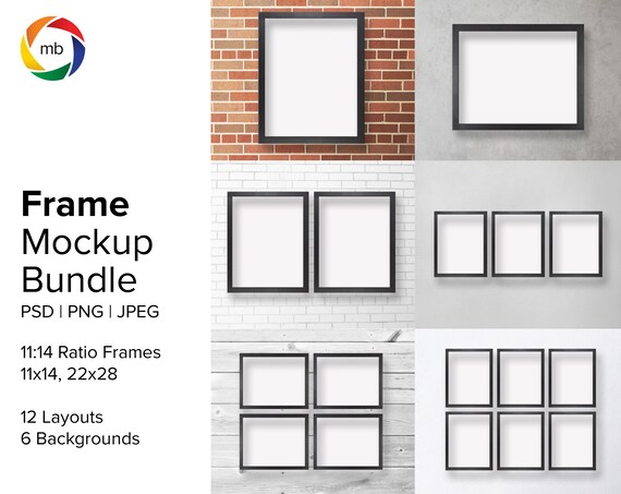 11:14 Ratio Poster Mockup Bundle Art Print Mockup for 11x14 | Etsy