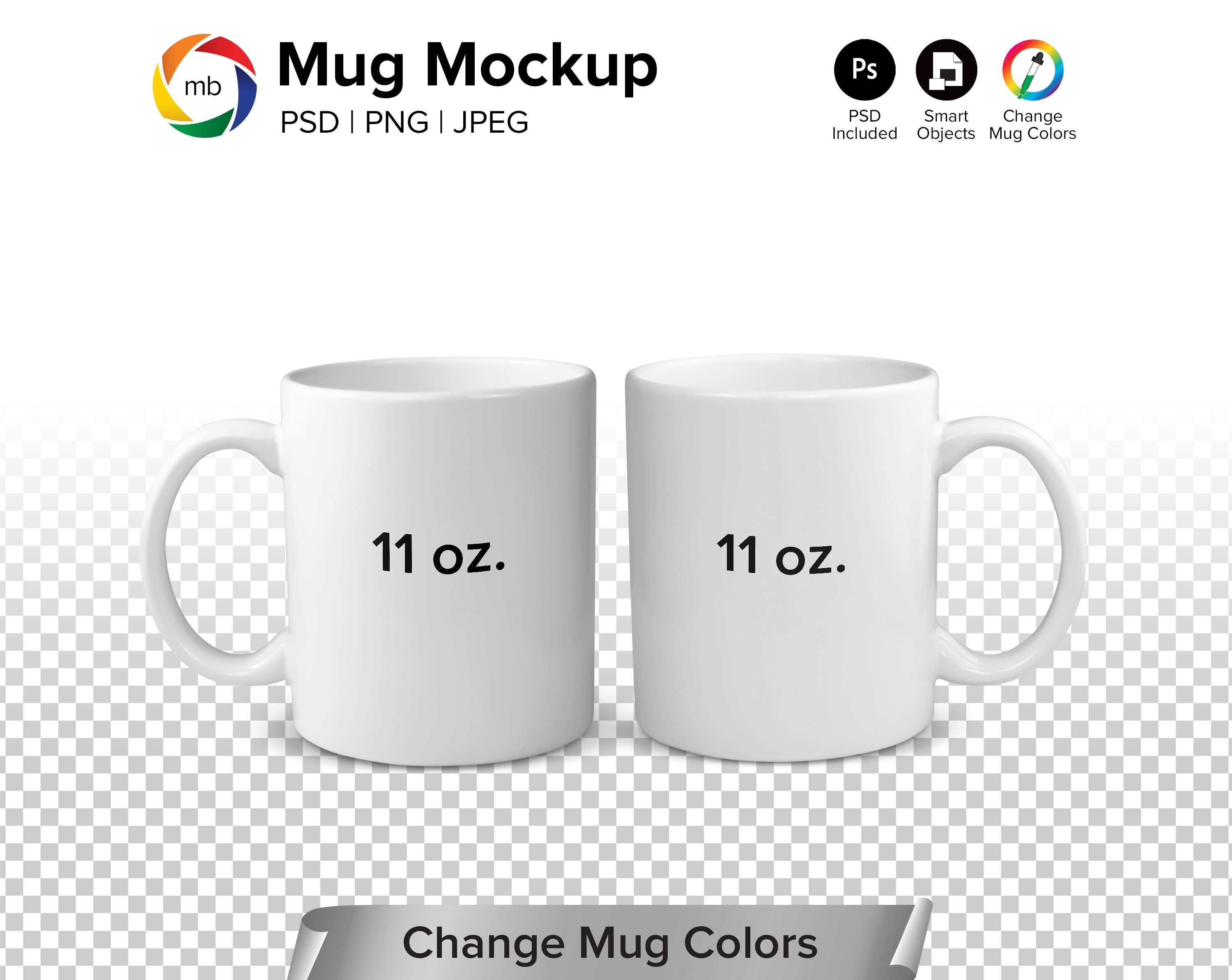 Blank single white mug 12041374 PNG