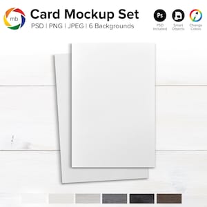 Ensemble de maquette de carte de vœux 4x6 avec enveloppe, maquette de carte de remerciement, maquette d’invitation de mariage rustique, maquette de carte d’anniversaire - PSD, PNG, JPG