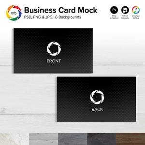 Double Sided Business Card Mockup - Card Mockup, Place Card Mockup, Stationery Mockup, Mockup Card- PSD, PNG, JPG