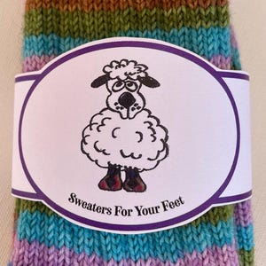 Downloadable PDF File for Sock Wrappers/Labels