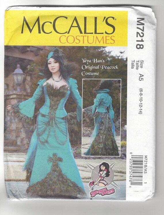 McCalls SEWING PATTERN M7218 Peacock Costume By Yaya Han 6-14 Or 14-22