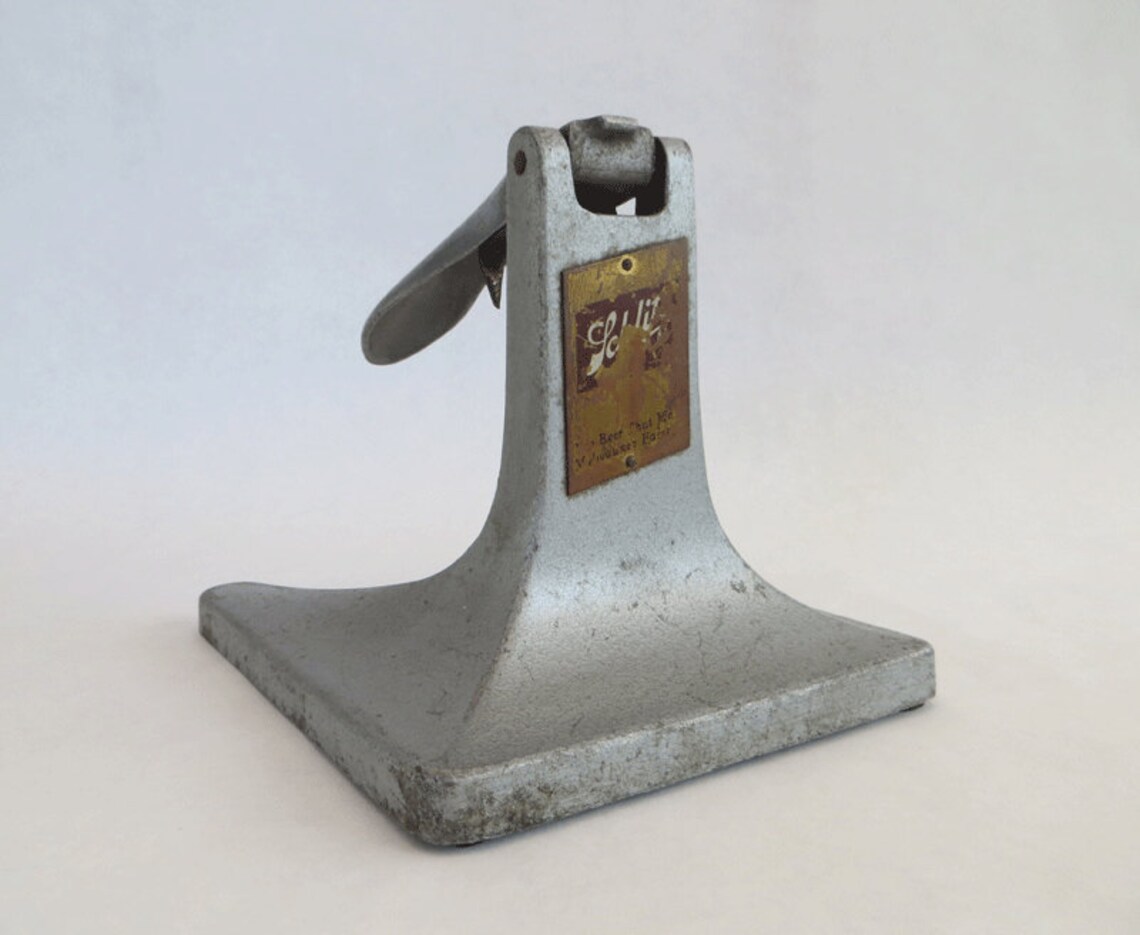 Vintage beer can opener vintage bar supplies Schlitz flat Etsy