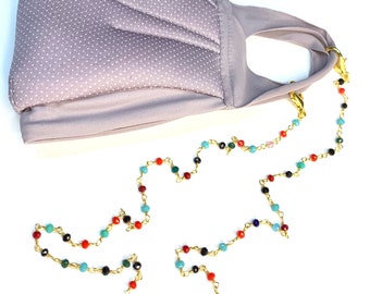 Glass Bead Mask Chain