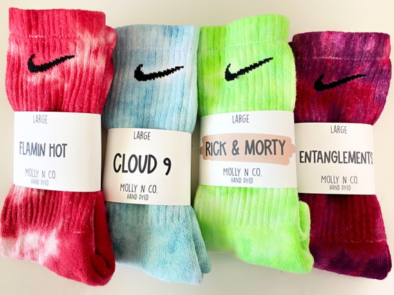 Nike Tie Dye Socks | Etsy