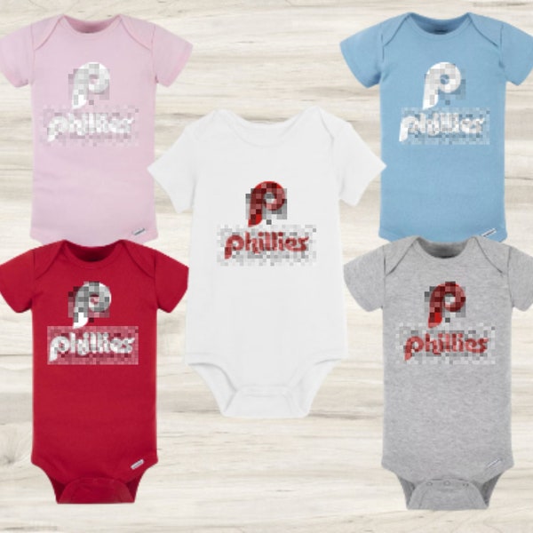 Vintage PHILLIES Baby onesie | Philly Pride | Pennsylvania Tees | Delaware County | Philly | EAGLES | 76ers | Flyers