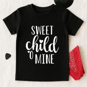 Sweet Child O&#39; Mine Kids T-Shirt: Retro Rock Band Tee