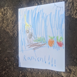 Carte de voeux dessinée à la main