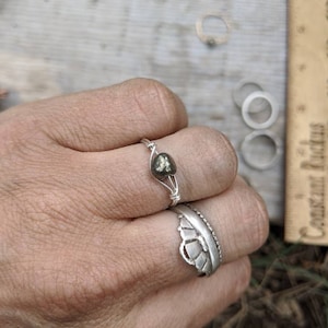 Pyrite ring, iron pyrite ring, pyrite crystal ring, fools gold ring, natural pyrite ring, pyrite crystal ring, made to order