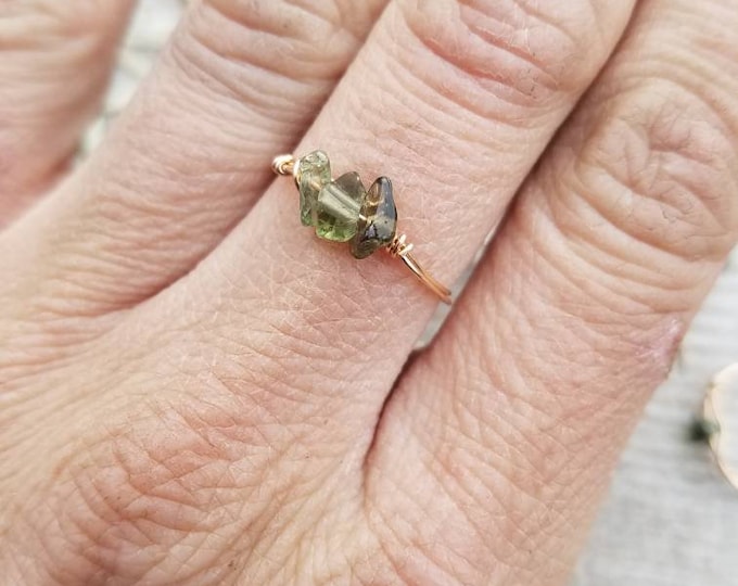 Limited supply Moldavite ring, authentic moldavite ring, genuine moldavite, moldavite crystal, natural moldavite, real moldavite, space glas