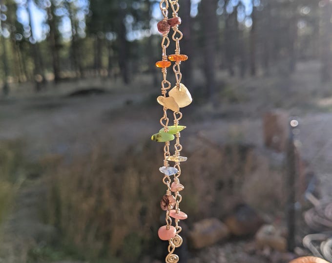 Rainbow Earrings, Sterling Silver