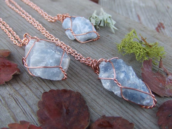 Blue calcite pendant best sale