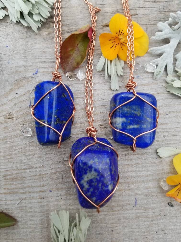 Lapis crystal shop necklace