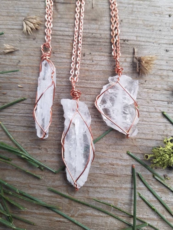 Faden Quartz Crystal Pendant Faden Quartz Necklace Faden Quartz