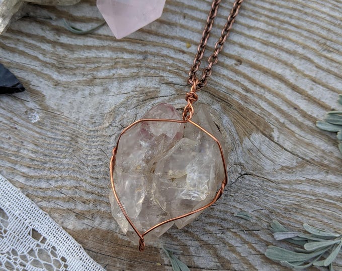 Large enhydro quartz crystal pendant, natural high quality window quartz crystal pendant, bubble quartz, rainbow quartz, natural high qualit