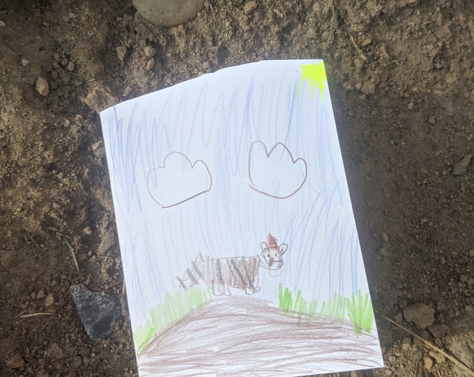 Hand drawn greeting card