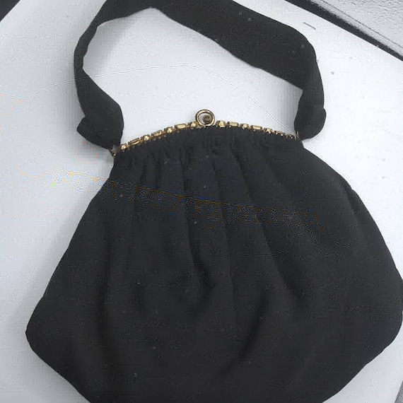Vintage evening bag rhinestones 1950s