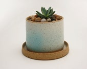 Stak Ceramics Planter and Saucer