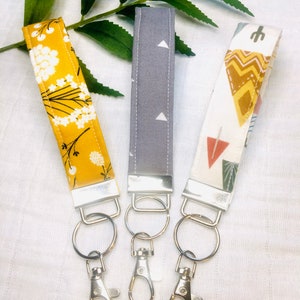 Wristlet Keychain, Fabric Wristband Keychain, Gift for Her