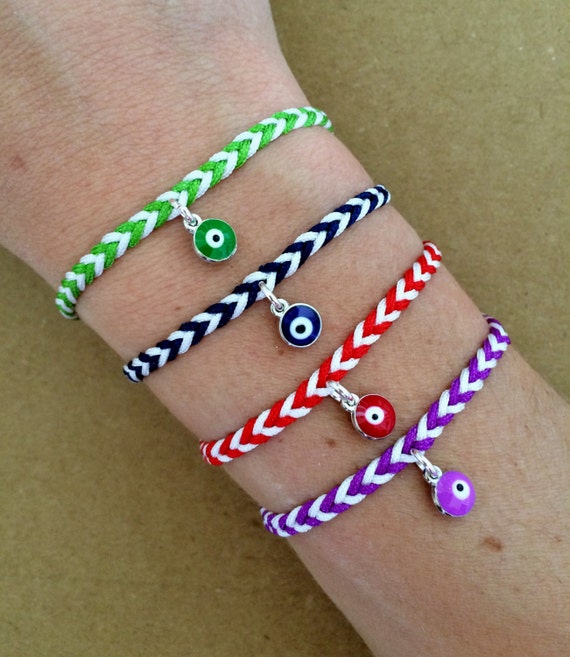 WOVEN FRIENDSHIP BRACELET W/CHARMS LIGHT BLUE WOVEN FRIENDSHIP BRACELET W/CHARMS LIGHT BLUE