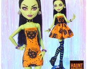 Monster Doll Haunt Couture quot Witching Hour quot high fashion doll clothes Casta Fierce Witch Halloween