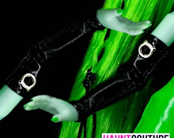Haunt Couture Doll Clothes: "Slime Time Arm Bands" dress high fashion dress clothes | Colors | Glam