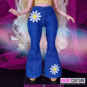 Haunt Couture Doll Clothes: "Daydream Bell Bottoms" dress high fashion dress clothes | Colors | Glam