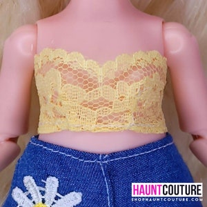 Haunt Couture Doll Clothes: &quot;Daydream Yellow Lace Top&quot; dress high fashion dress clothes | Summer Swim