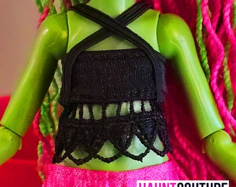 Ropa de muñeca Haunt Couture: vestido "DiVine Tank" ropa de vestir de alta costura / Colores / Monstruo