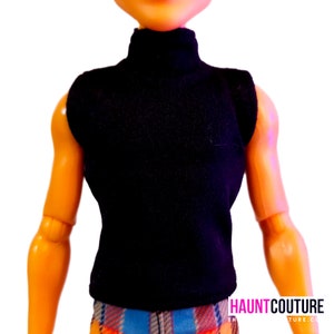 Haunt Couture Doll Clothes: &quot;Black Turtleneck Tank&quot; dress high fashion dress clothes | Colors | Glam