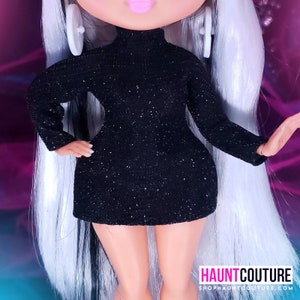 Haunt Couture Doll Clothes: "Beatnik Vibes"  dress high fashion dress clothes | Mod | Glitter