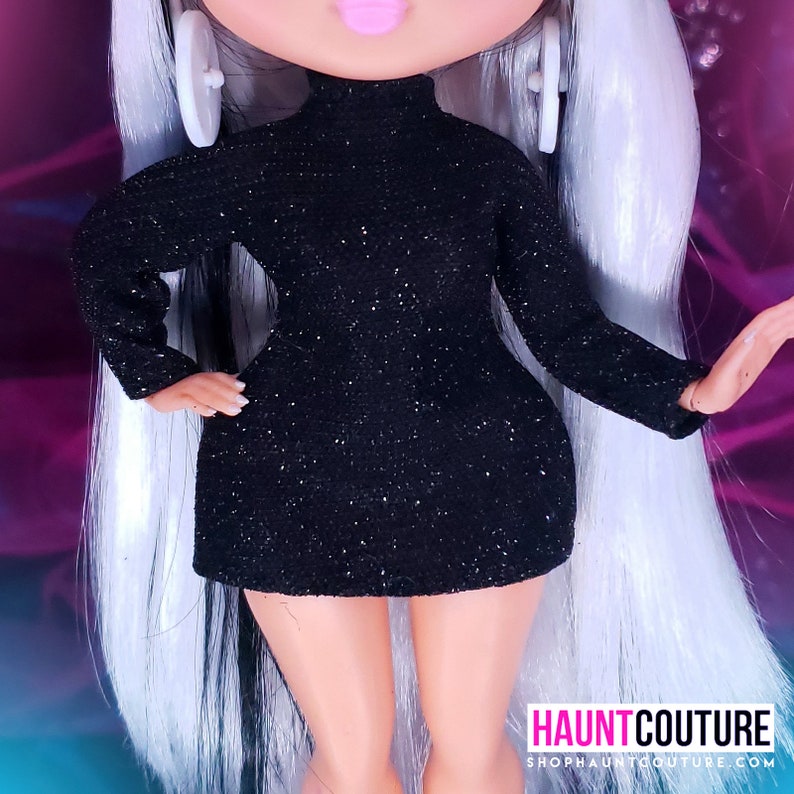 Haunt Couture Doll Clothes: 'Beatnik Vibes'  dress high fashion dress clothes | Mod | Glitter 