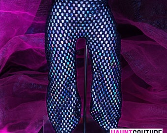 Haunt Couture Doll Clothes: "Holographic Mesh Pants" dress high fashion dress clothes | Colors | Glam