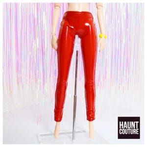 Fashion Doll Haunt Couture &quot;Red Pleather Pants&quot; high fashion leggings