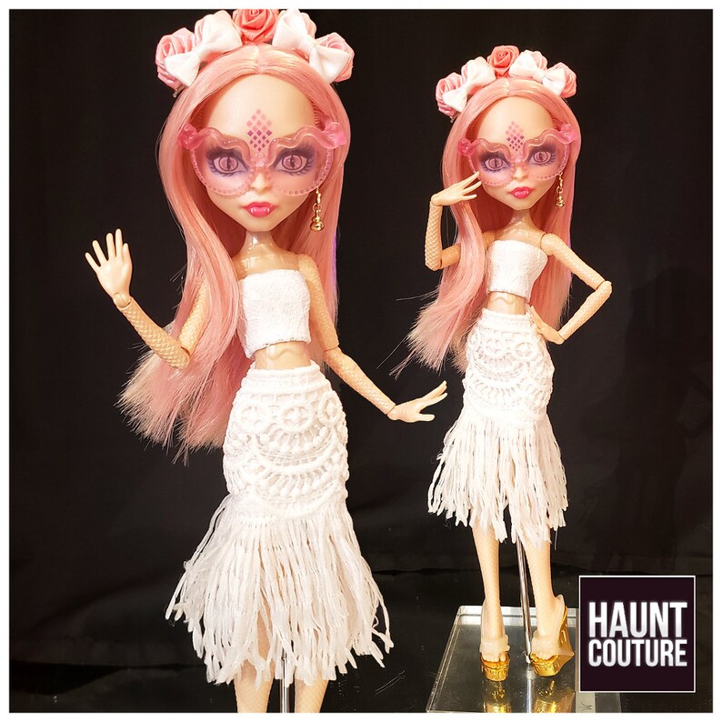 Monster Doll Haunt Couture 'Festival Vibes' high fashion doll clothes | Spectra Vondergeist | Boho | Viperine Gorgon 