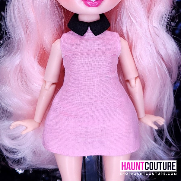 Haunt Couture Doll Clothes: "Schoolgirl Dress" dress high winter fashion rainbow dress blackpink clothes | Popstar | Pink